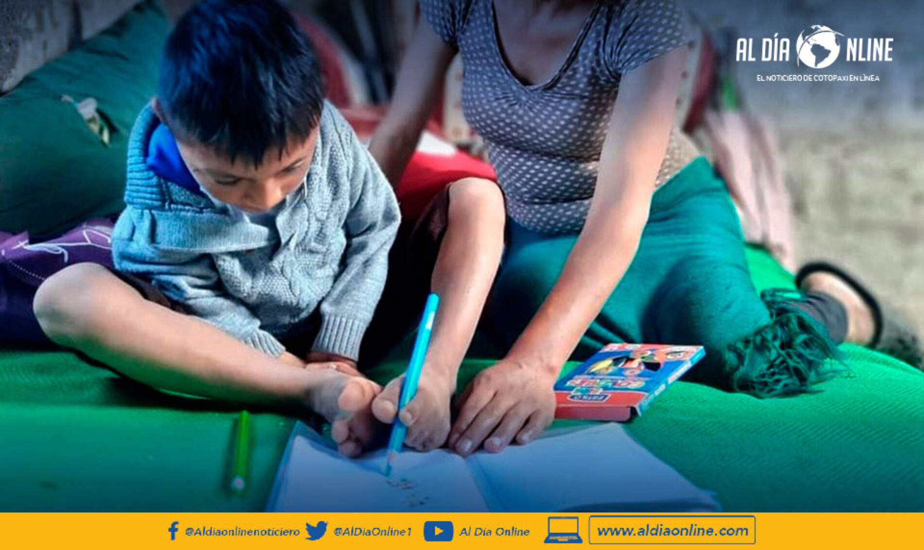 DARWIN, UN NIÑO QUE PINTA CON LOS PIES SUS SUEÑOS Y ANHELOS DE SER DOCENTE