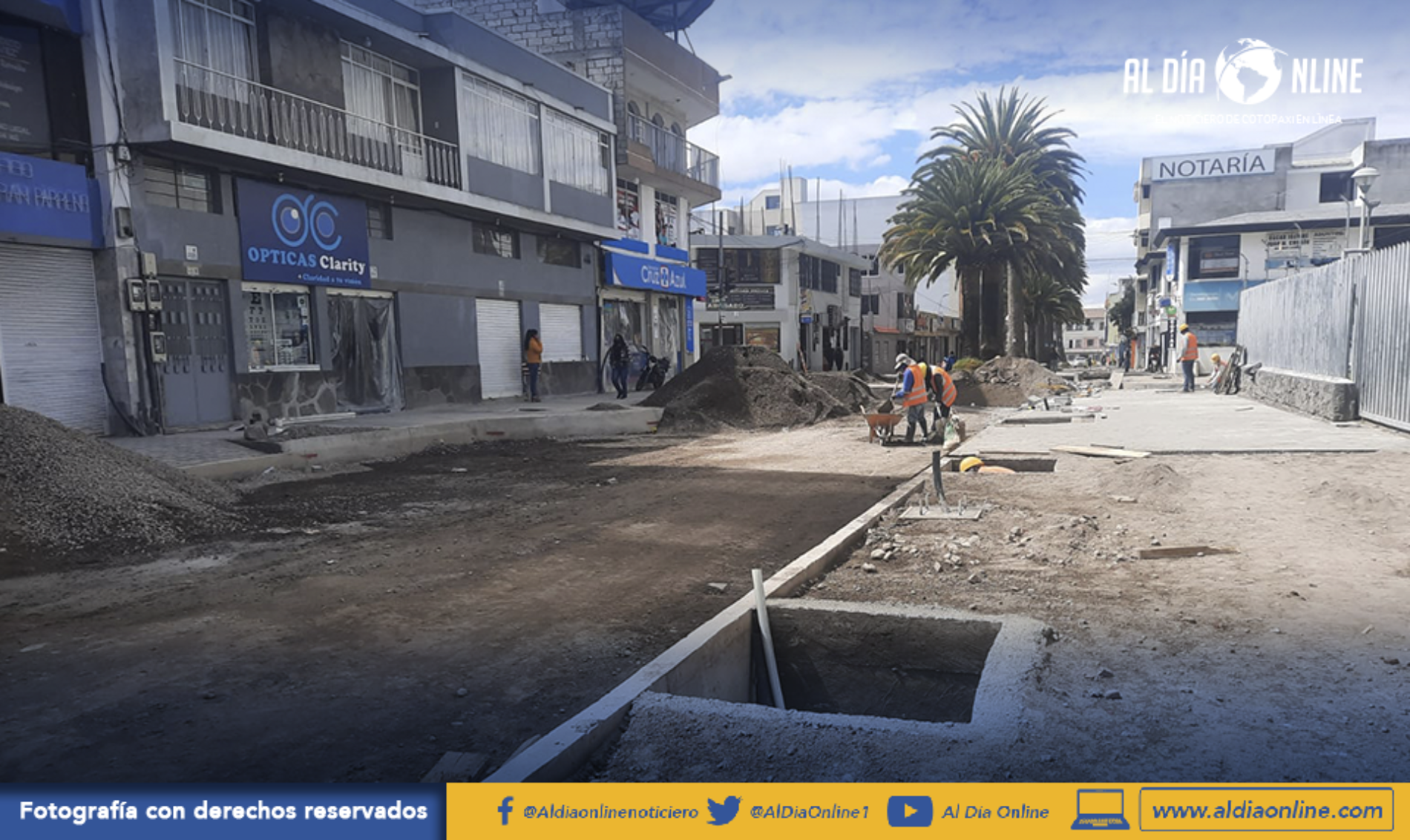 MORADORES DE AV. AMAZONAS CON MALESTAR POR TAMAÑO DE NUEVAS ACERAS.