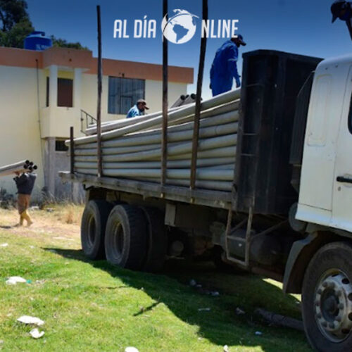 JUNTA DE AGUA “ISINCHE EL CANAL” RECIBE MÁS DE 400 TUBOS PARA MEJORAR SU SISTEMA