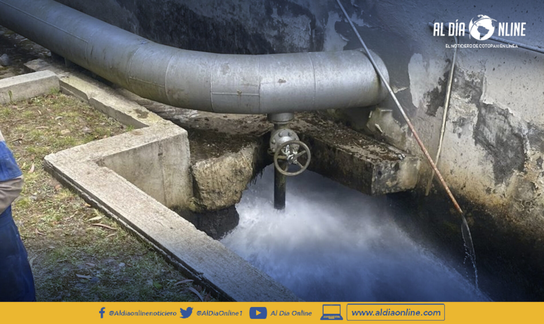 DAÑO EN CENTRAL DE GENERACIÓN ILLUCHI II DEJÓ SIN SERVICIO DE AGUA POTABLE A LATACUNGA (VIDEO)