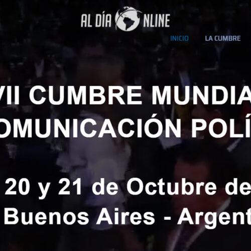 GUILLERMO UGSHA ASISTIRÁ  A LA XVII CUMBRE MUNDIAL DE COMUNICACIÓN POLÍTICA EN BUENOS AIRES