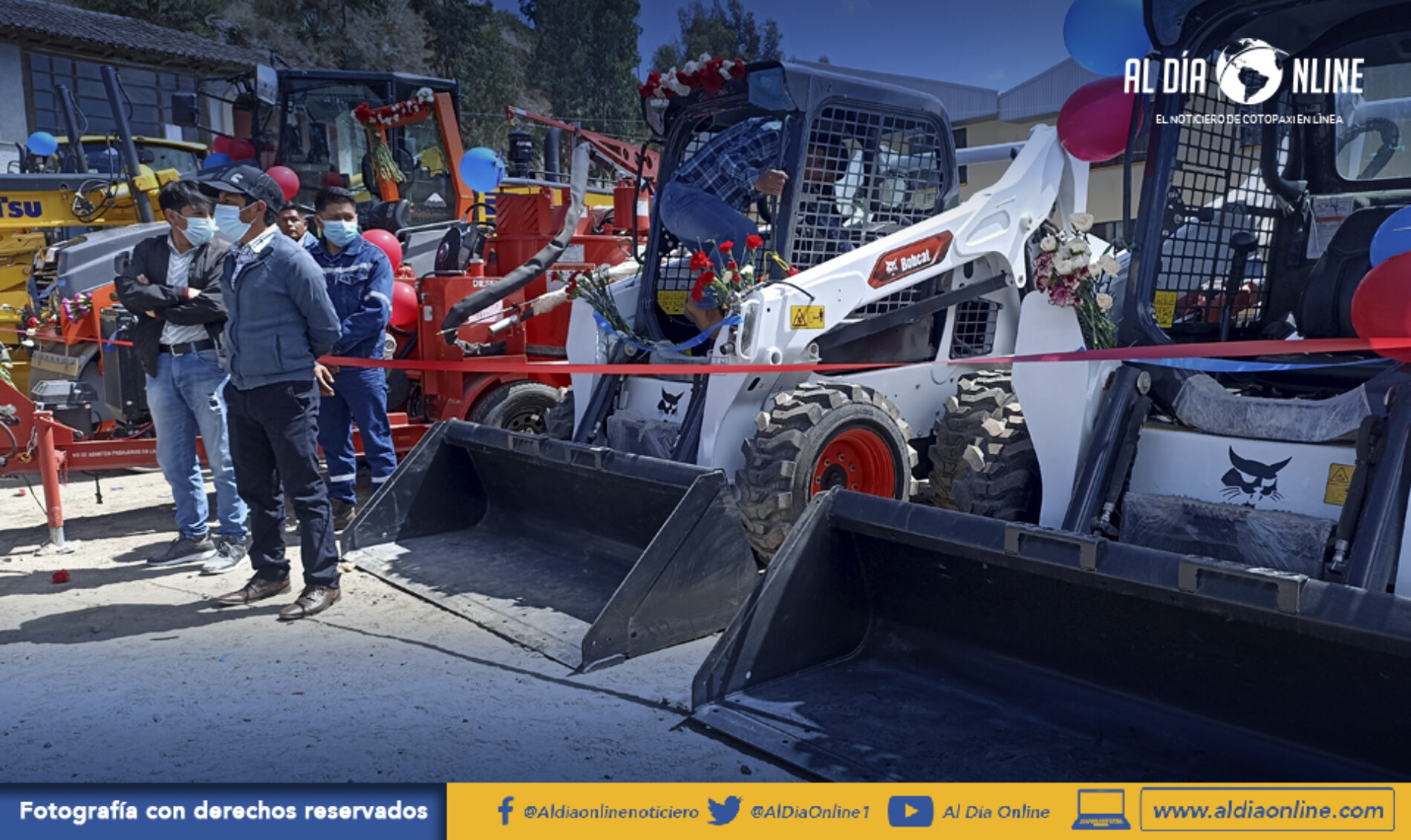JORGE GUAMÁN ENTREGA ÚLTIMO LOTE DE MAQUINARIA PESADA VALORADA EN 823 MIL DÓLARES  (VIDEO)