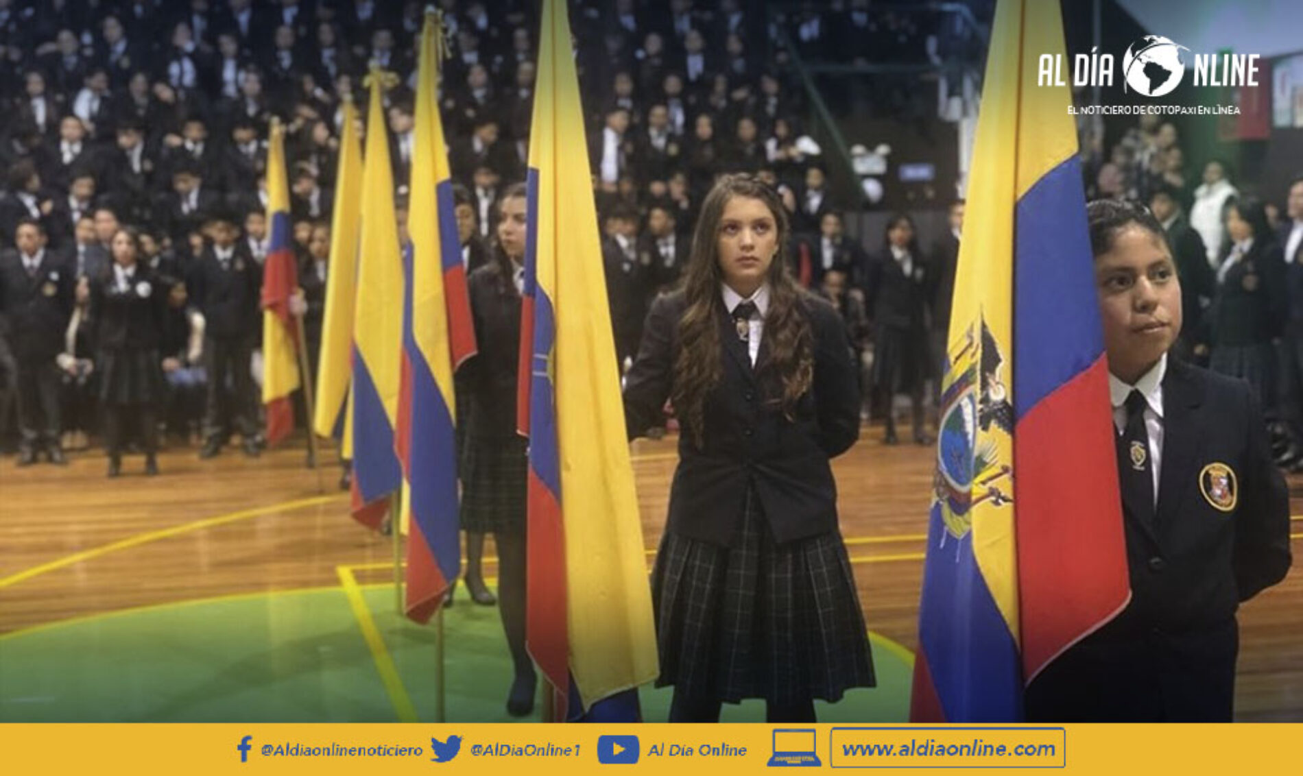 U.E LA SALLE RETOMA DE MANERA PRESENCIAL JURAMENTO A LA BANDERA.( VIDEO)
