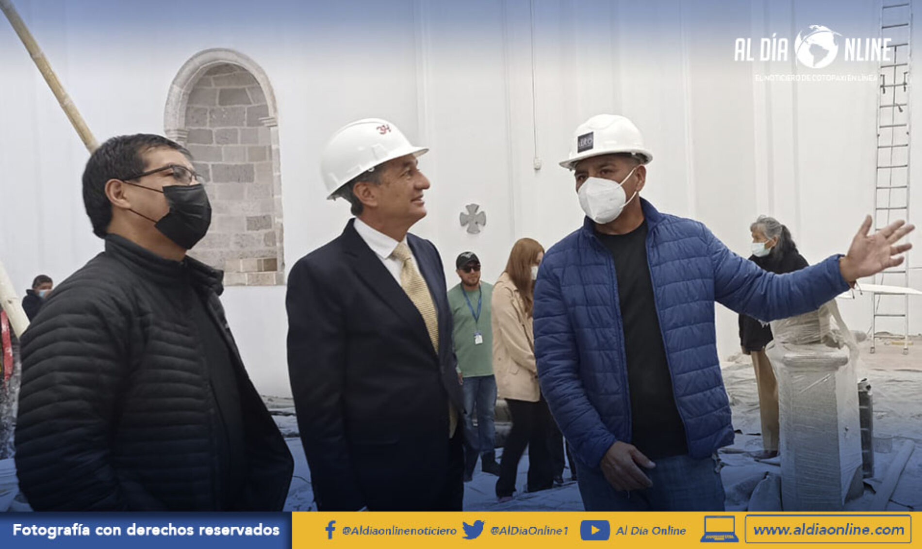 65% DE AVANCE DE OBRA EN TRABAJOS DE MEJORAMIENTO Y MANTENIMIENTO DE LA CATEDRAL DE LATACUNGA (VIDEO)