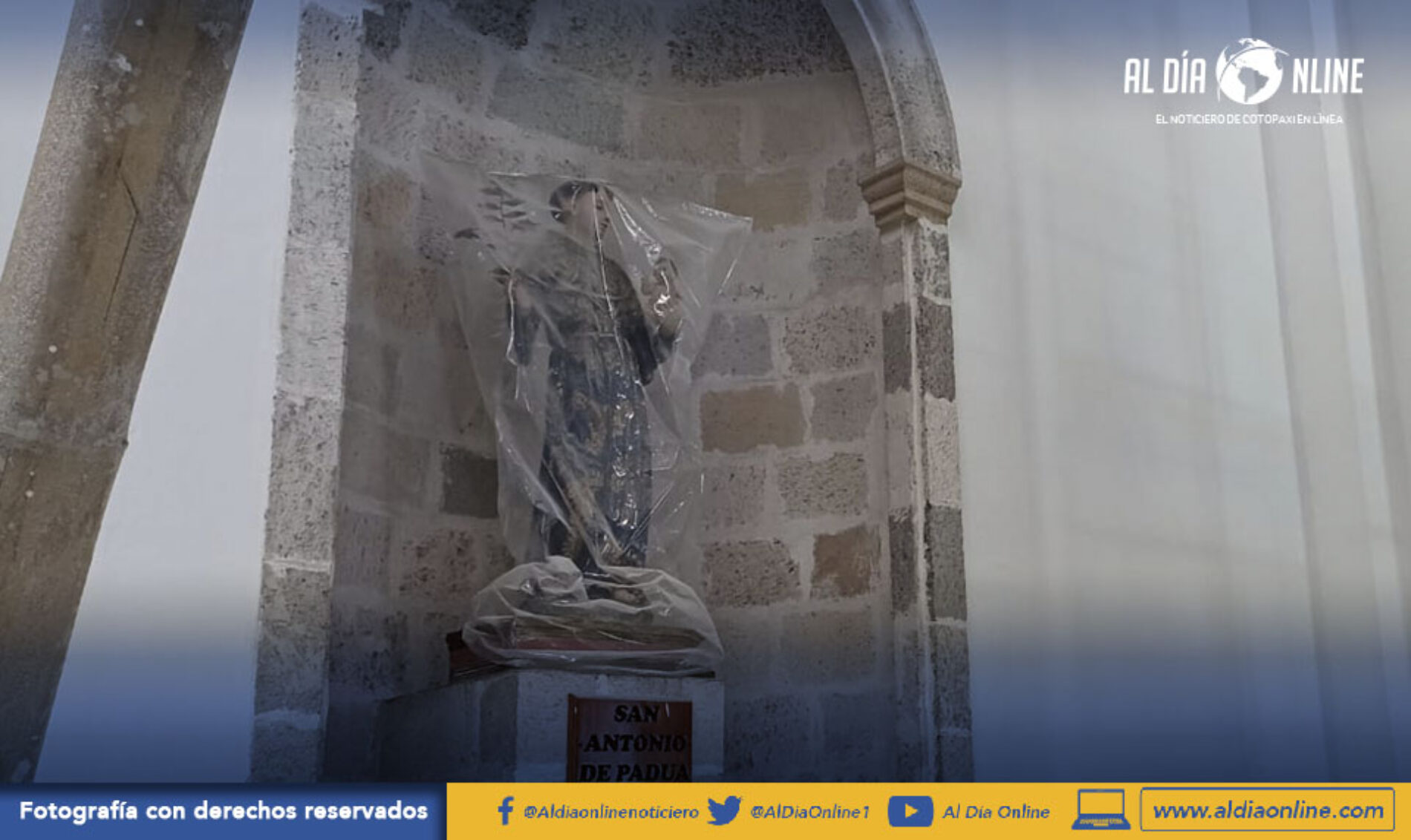 65% DE AVANCE DE OBRA EN TRABAJOS DE MEJORAMIENTO Y MANTENIMIENTO DE LA CATEDRAL DE LATACUNGA (VIDEO)
