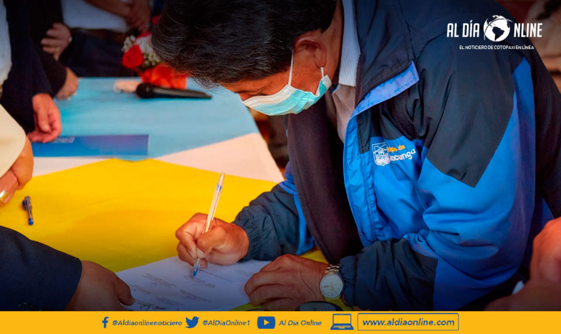 SINDICATO ÚNICO DE TRABAJADORES DEL MUNICIPIO DE LATACUNGA  FIRMA CONTRATO COLECTIVO