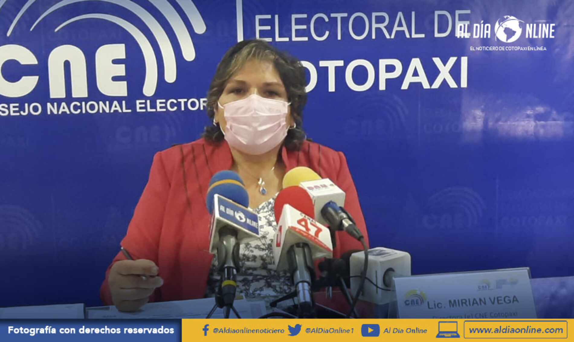 CNE COTOPAXI CUENTA CON   DIRECTORA ENCARGADA  MIRIAN VEGA ASUME EL CARGO. (VIDEO)