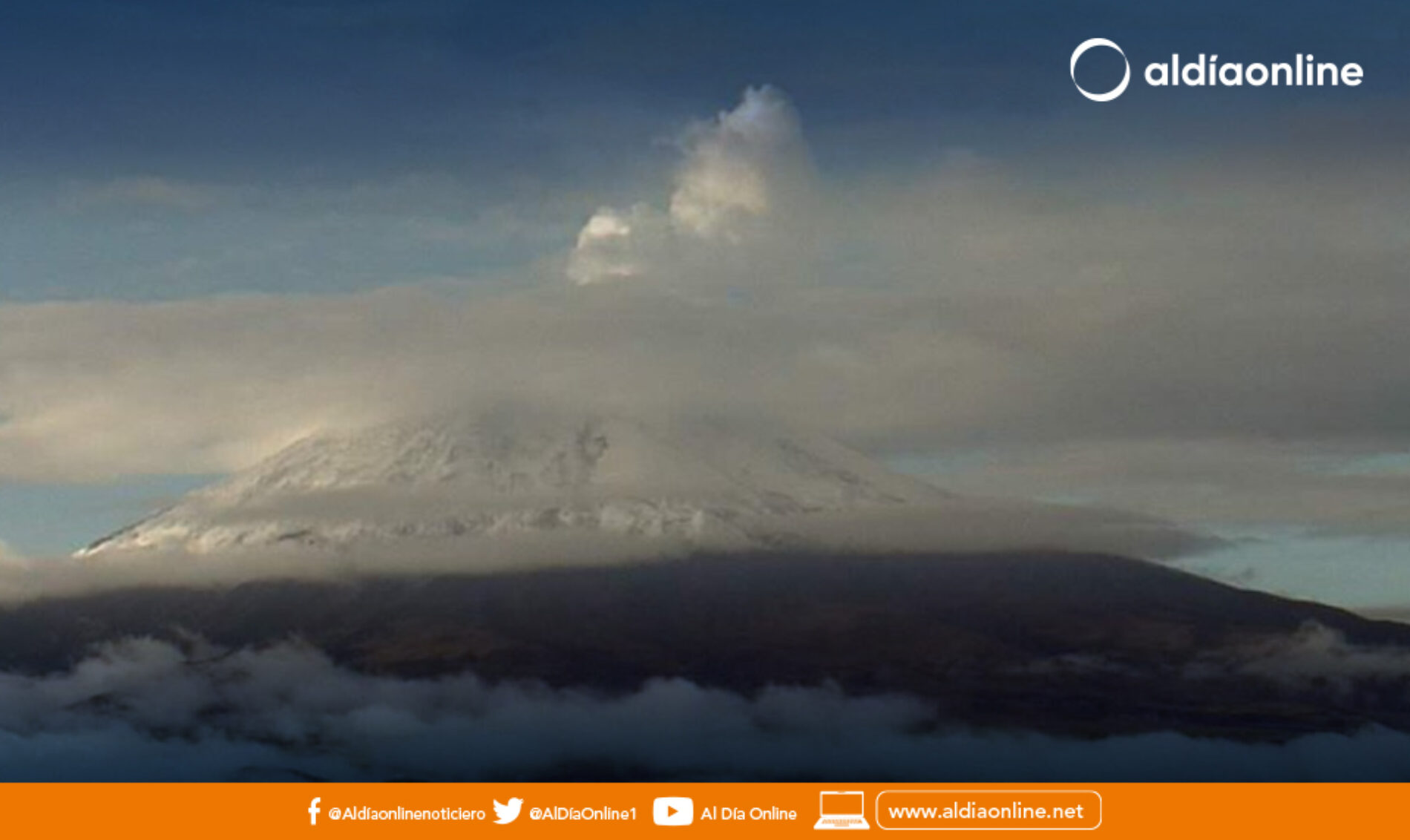 ACTIVIDAD EN EL COTOPAXI ALERTÓ A LAS AUTORIDADES, SE MANTIENE LA ALERTA AMARILLA. (VIDEO)