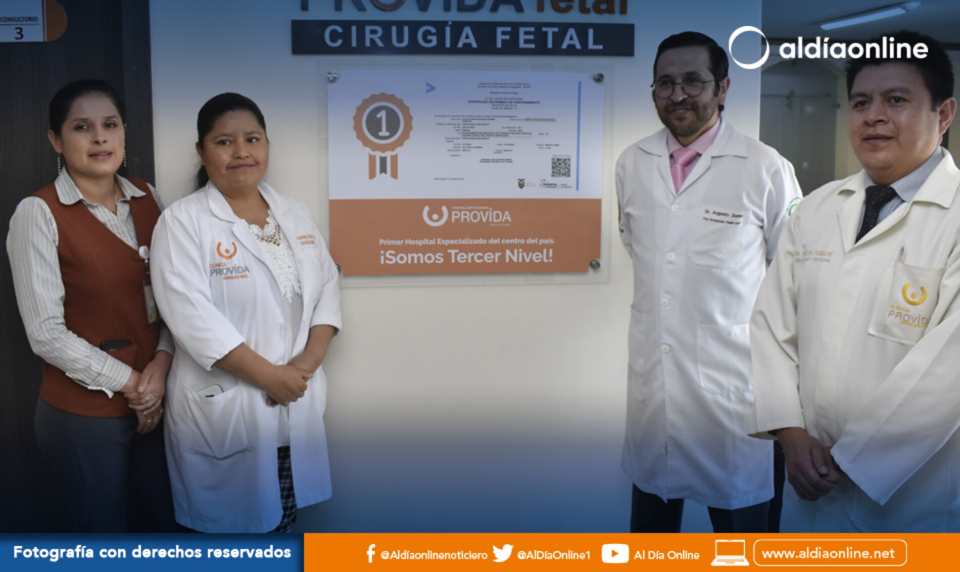 HOSPITAL CLÍNICA PROVIA TIENE CERTIFICACIÓN “III  NIVEL DE ATENCIÓN -HOSPITAL ESPECIALIZADO” (VIDEO)