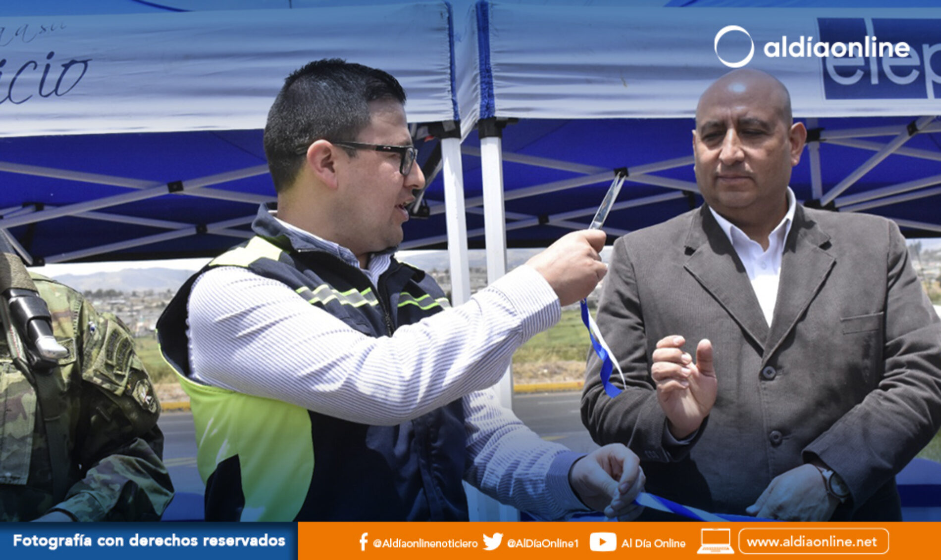 ELEPCO S.A ENTREGÓ OBRA DE ALUMBRADO PÚBLICO AL INGRESO NORTE DE LATACUNGA.(VIDEOS)