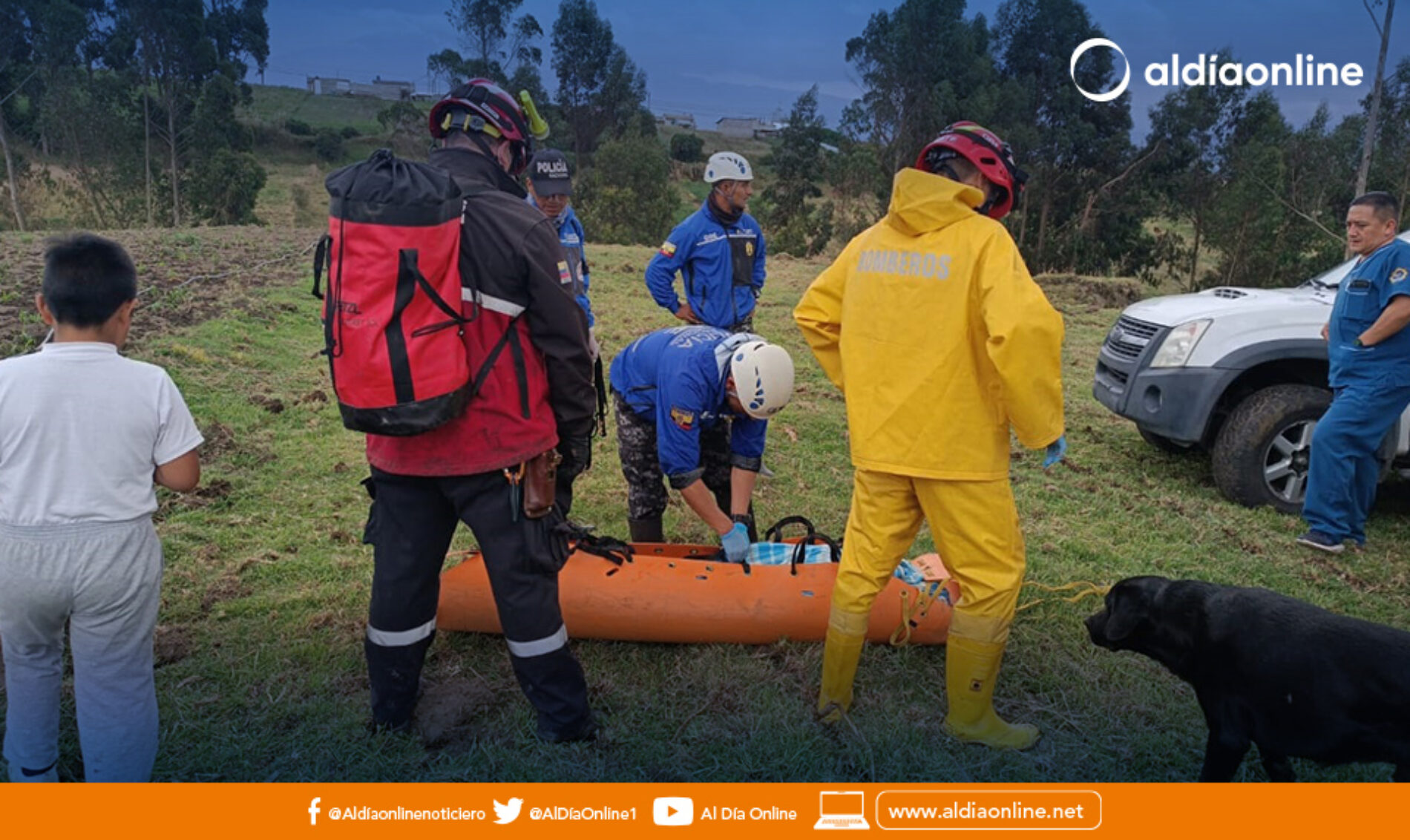 PERSONA FALLECIDA EN EL SECTOR DE PASTOCALLE ES RECUPERADA POR EL CUERPO DE BOMBEROS DE LATACUNGA.