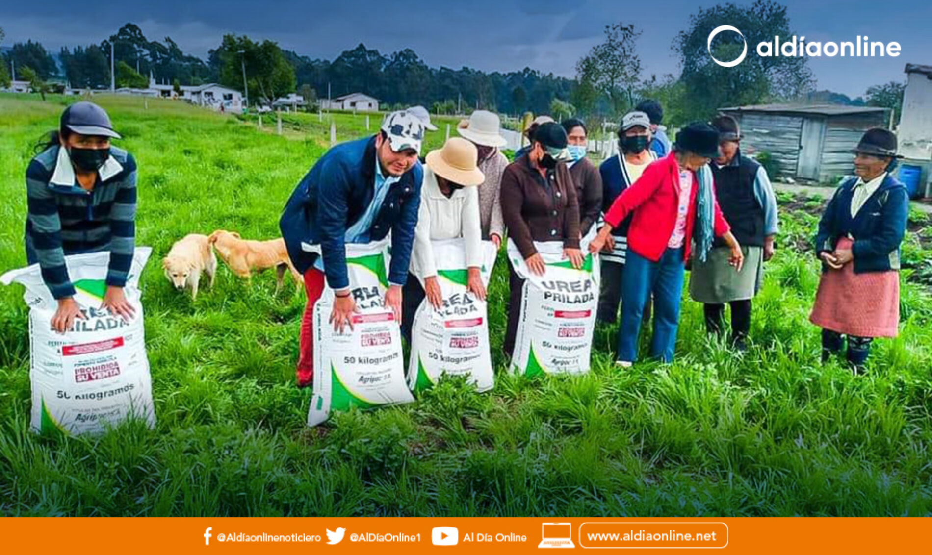 MINISTERIO DE AGRICULTURA DIRECCIÓN DISTRITAL COTOPAXI ENTREGA 40 SACOS DE UREA A BENEFICIARIOS DE MULALÓ