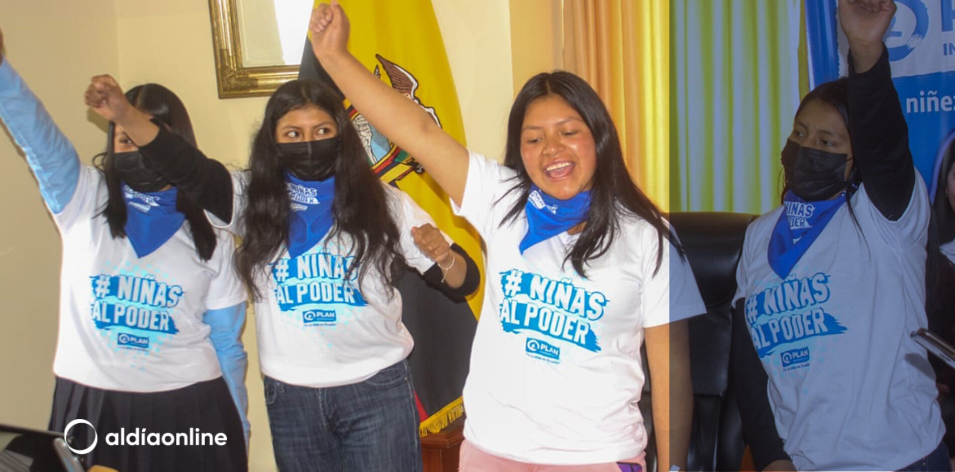 ADOLESCENTES DEL MOVIMIENTO POR SER NIÑA SE TOMAN LA GOBERNACIÓN