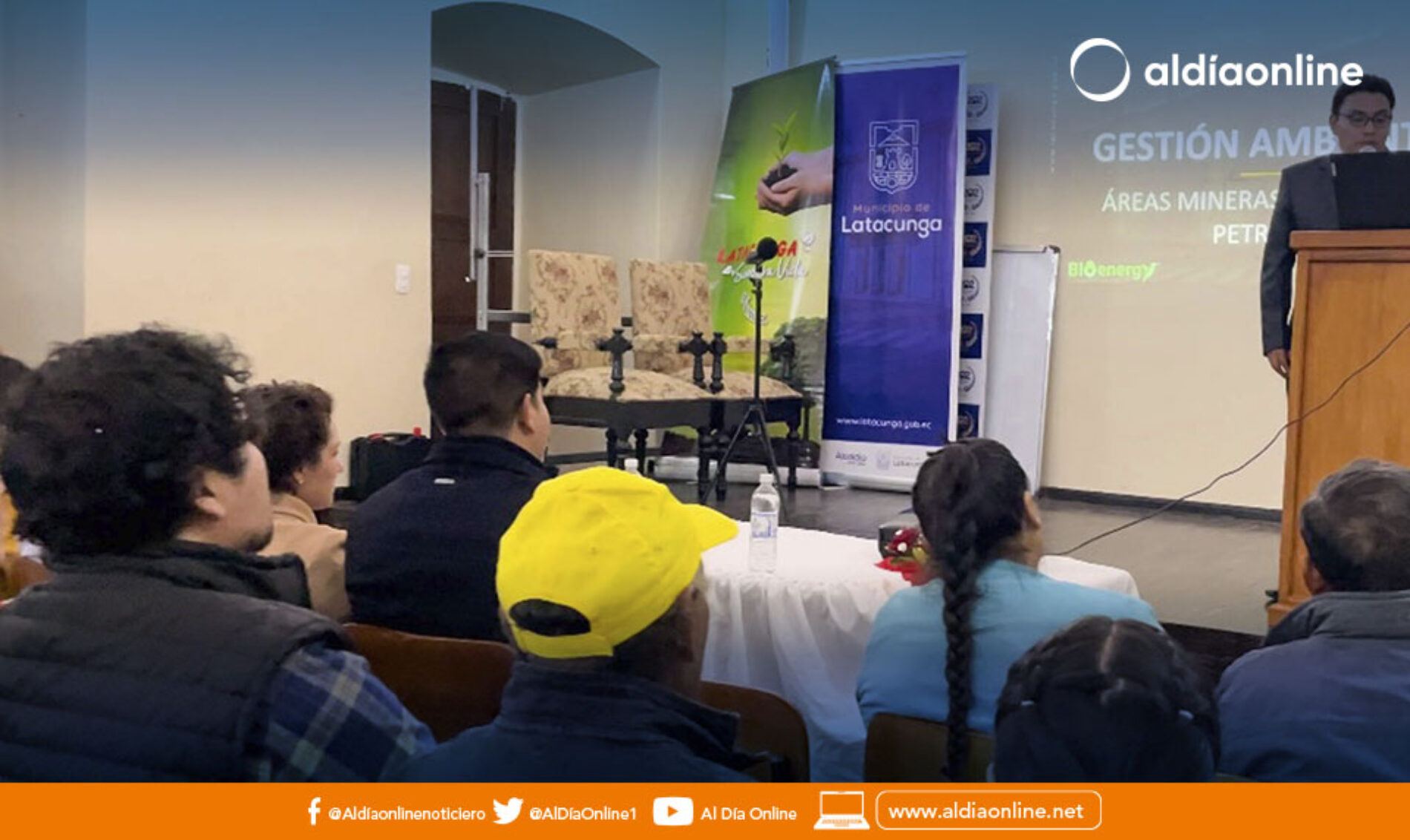 TITULARES MINEROS PARTICIPARON DEL TALLER GRATUITO IMPARTIDO POR LA DIR. DE AMBIENTE DE LATACUNGA. (VIDEO)