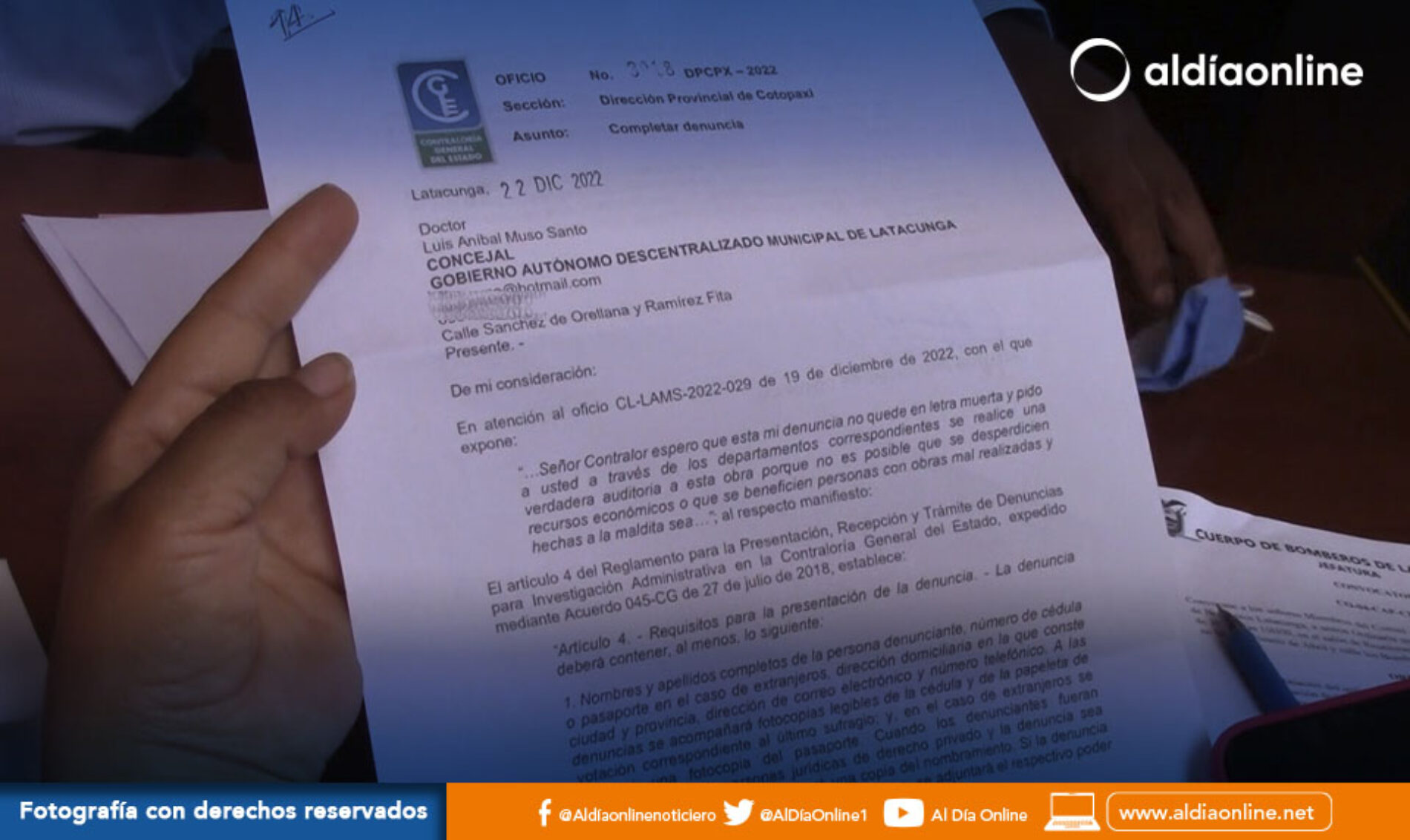 EJECUCIÓN DEL PARQUE LINEAL DE NINTINACAZO PRESENTARÍA VARIAS FALLAS SEGÚN CONCEJAL MUSO. (VIDEO)