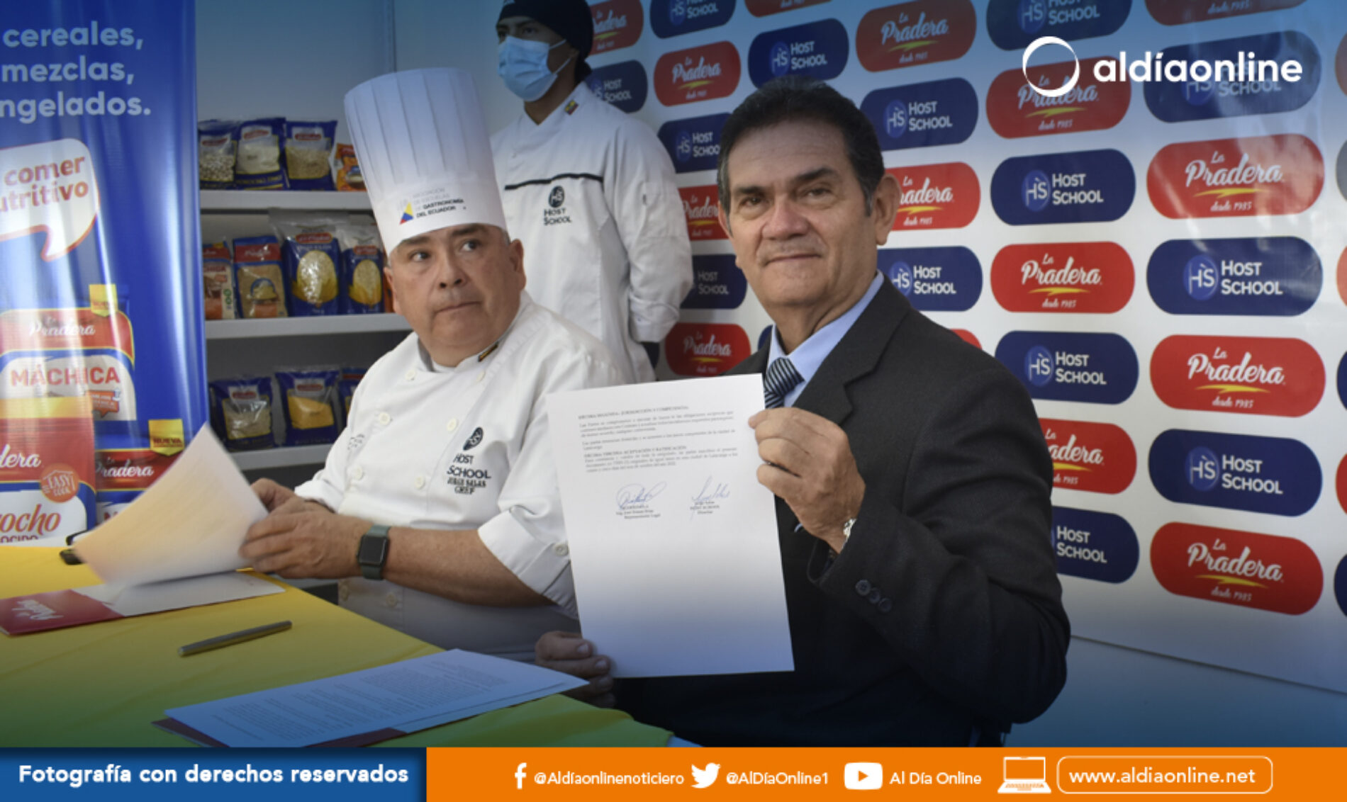 CONVENIO ENTRE LA PRADERA Y LA ESCUELA DE CHEFS HOTS SCHOOL,  BRINDARÁN   VIDEOS CON RECETAS RÁPIDAS NUTRITIVAS.  (VIDEO)