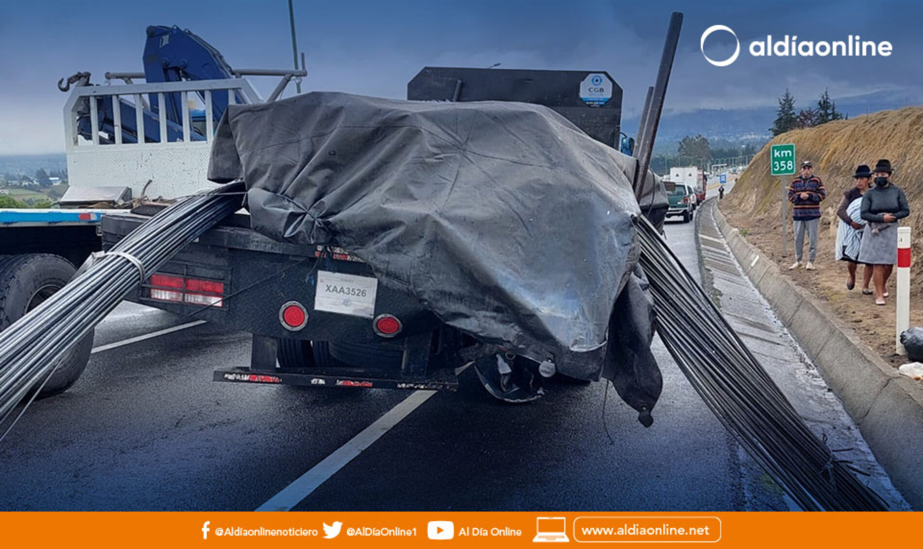  ACCIDENTE DE TRÁNSITO EN LA E35  VÍA SALACHE DEJA COMO RESULTADO UN MUERTO Y UNA PERSONA HERIDA.