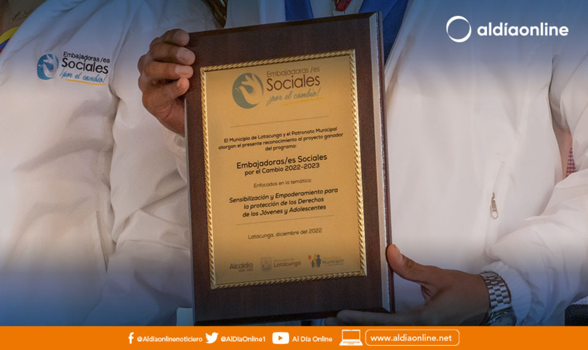 CEREMONIA DE PREMIACIÓN Y POSESIÓN EMBAJADORES SOCIALES 2022-2023