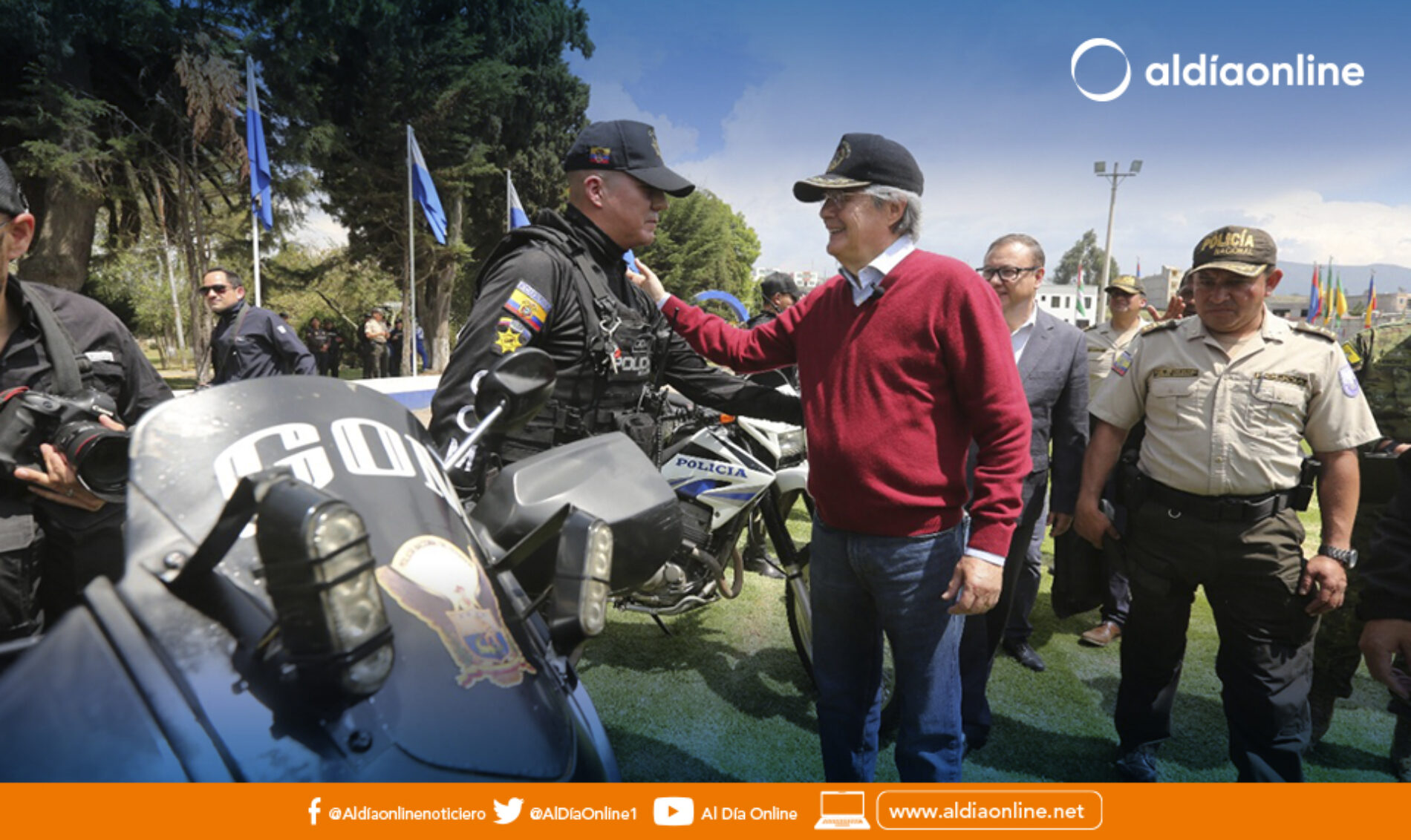 PRESIDENTE LASSO VISITÓ A POLICÍAS EN COTOPAXI PARA EXPRESAR SU RESPALDO