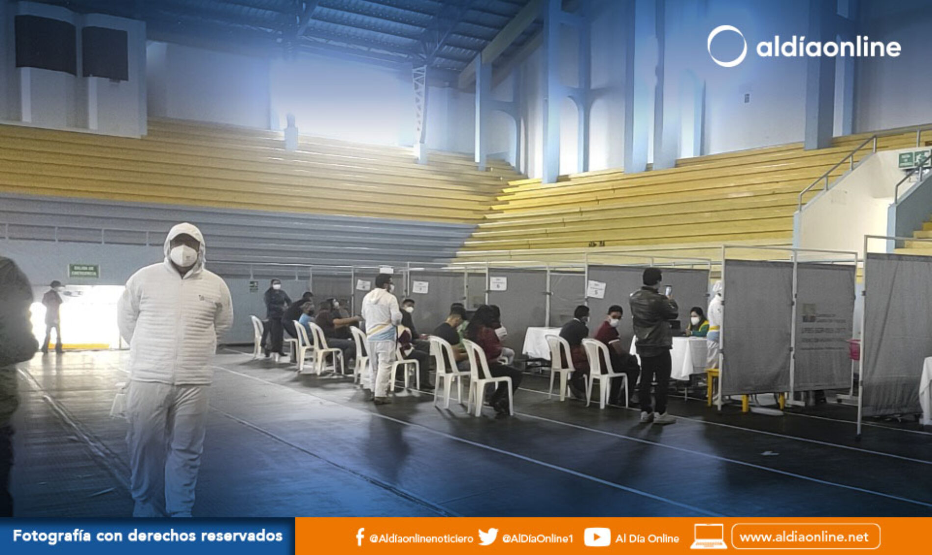 PUNTO DE VACUNACIÓN MASIVO DEL COLISEO MAYOR FUE CERRADO POR POCA AFLUENCIA DE CIUDADANÍA. (VIDEO)