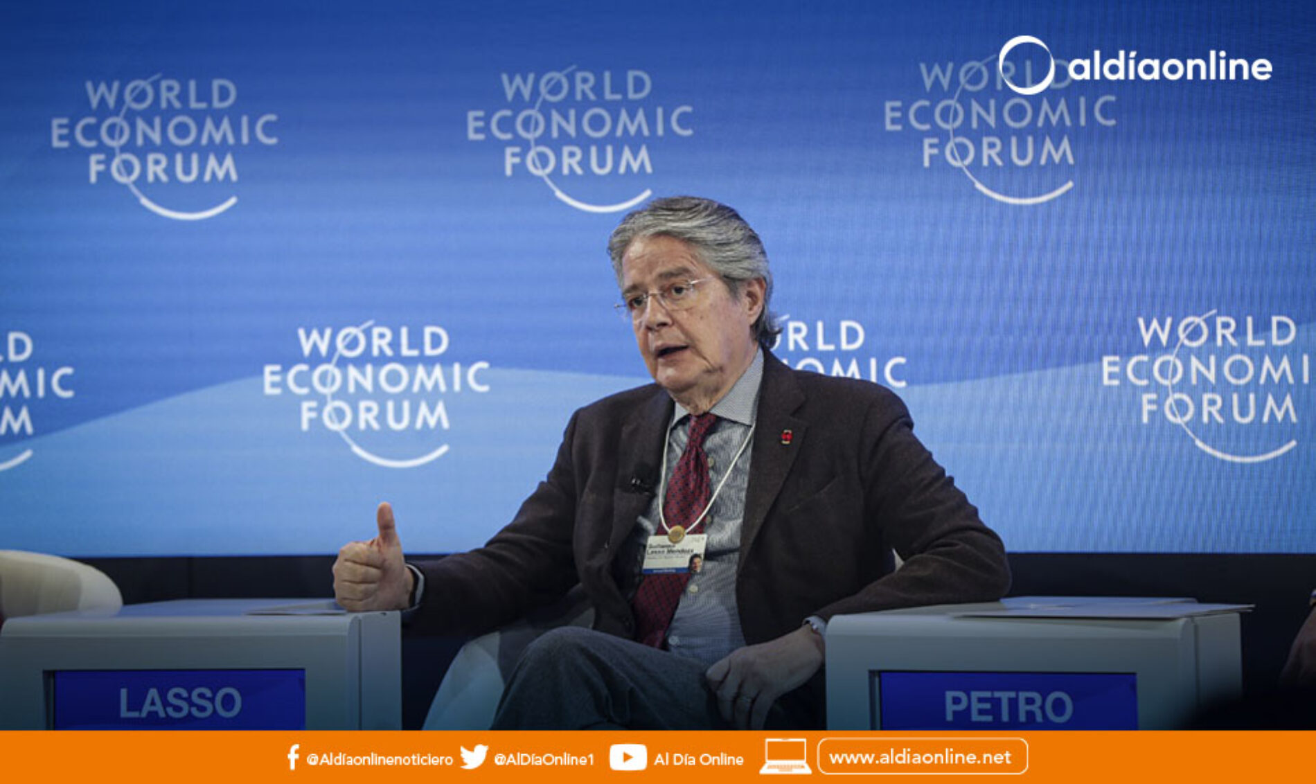 LASSO REGRESÓ CUMPLIENDO  SU AGENDA DE TRABAJO EN DAVOS CON REUNIONES DE ALTO NIVEL