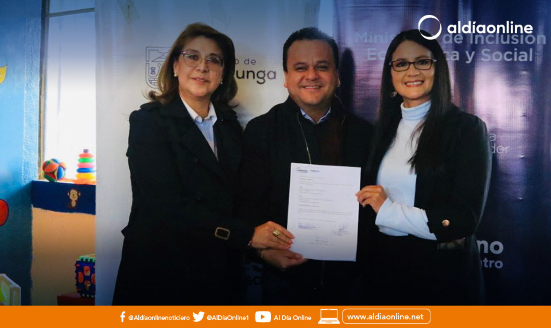 MIES FIRMA CONVENIO DE COOPERACIÓN PARA EL SERVICIO DE DESARROLLO INFANTIL EN LATACUNGA  