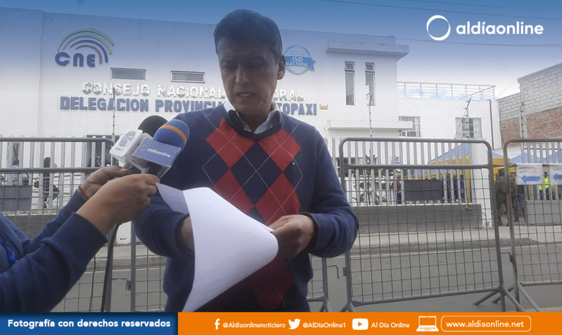 RODRIGO ESPÍN ASEGURA HABER ENCONTRADO INCONSISTENCIAS EN RESULTADOS A ALCALDÍA DE LATACUNGA.(VIDEO)