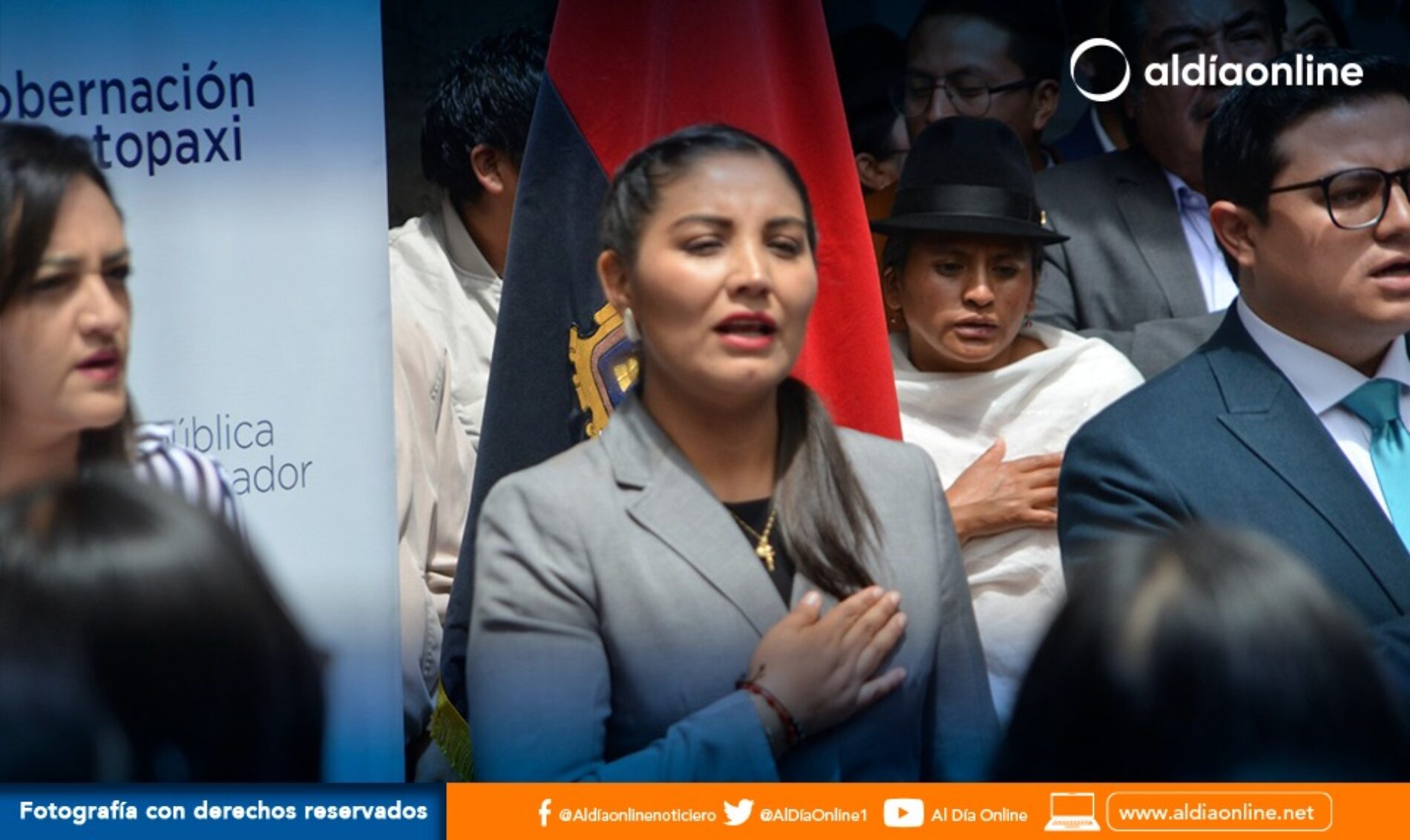 TANIA VÁSQUEZ FUE PRESENTADA OFICIALMENTE COMO LA NUEVA GOBERNADORA DE COTOPAXI. (VIDEO)