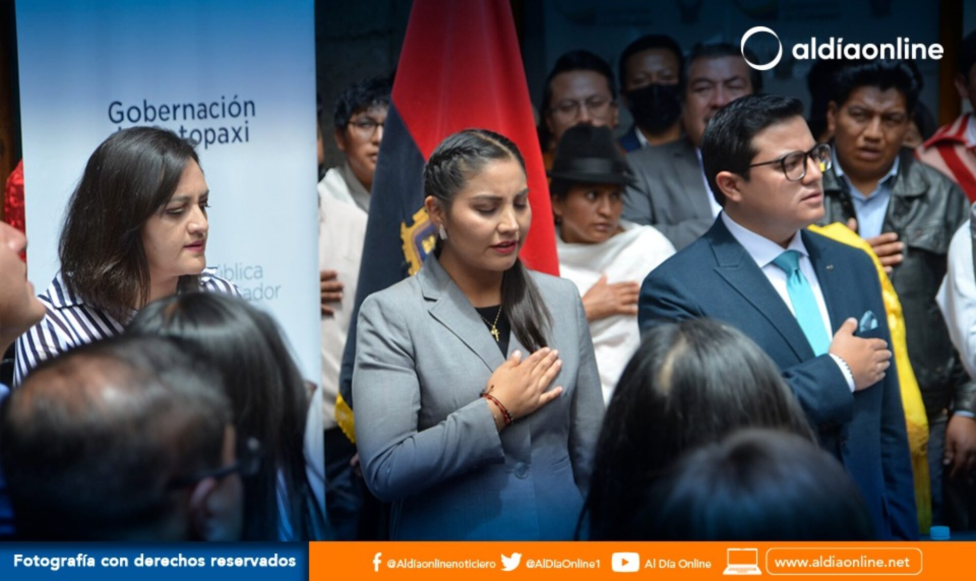 TANIA VÁSQUEZ FUE PRESENTADA OFICIALMENTE COMO LA NUEVA GOBERNADORA DE COTOPAXI. (VIDEO)