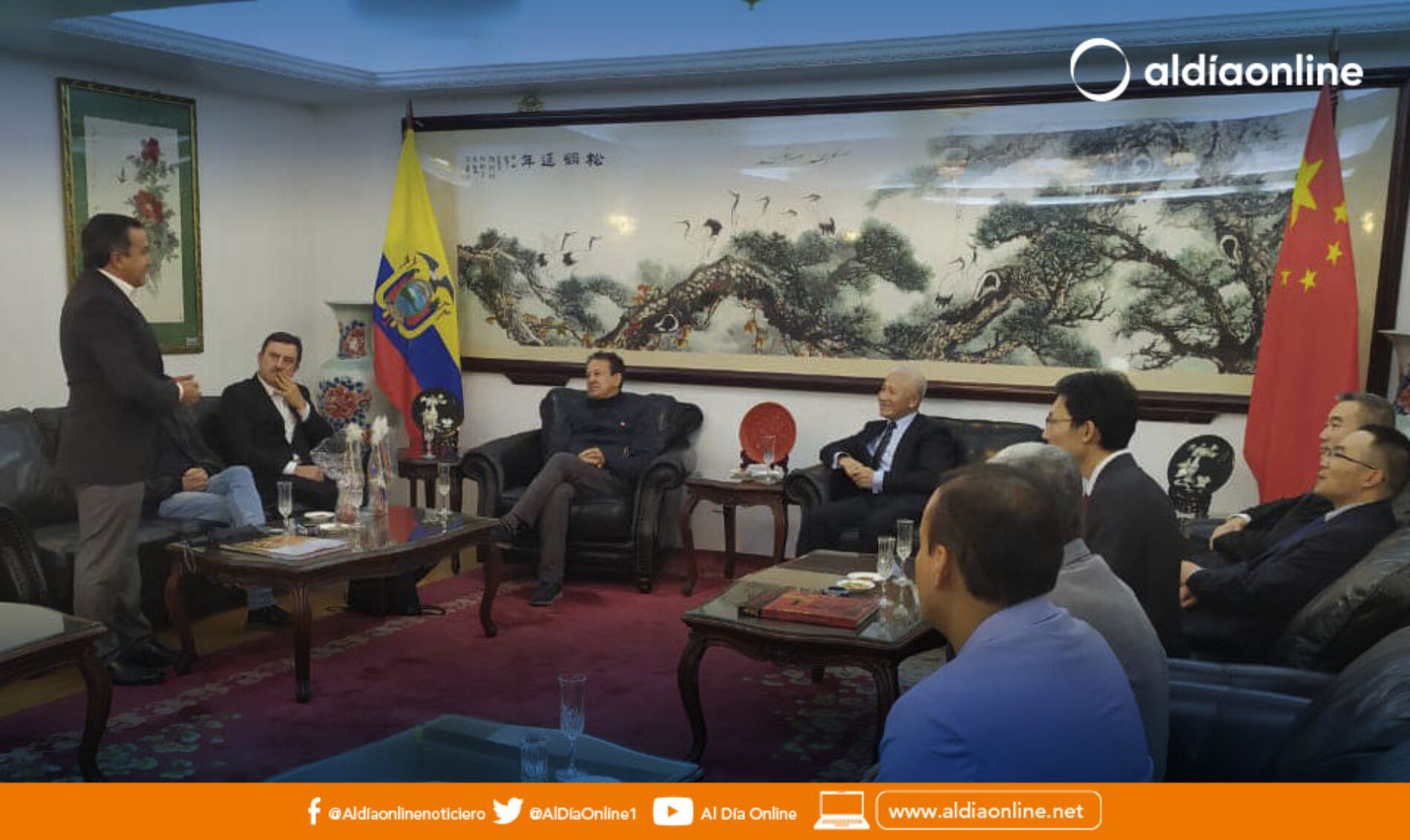 CONCEJAL ELECTO DE PUJILÍ, RAÚL ARROYO, VISITÓ LA EMBAJADA DE CHINA Y PRESENTÓ EL PROYECTO “CIUDADES HERMANAS”