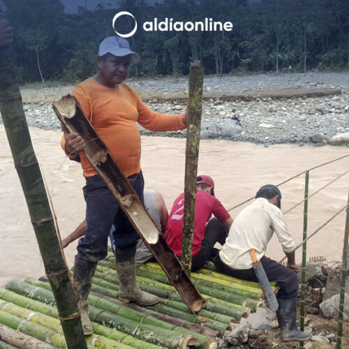 VICE PREFECTO DE COTOPAXI RESTA IMPORTANCIA A CRÍTICAS DE TRABAJOS EN PUENTE PROVISIONAL EN RÍO CALOPE (VIDEO)