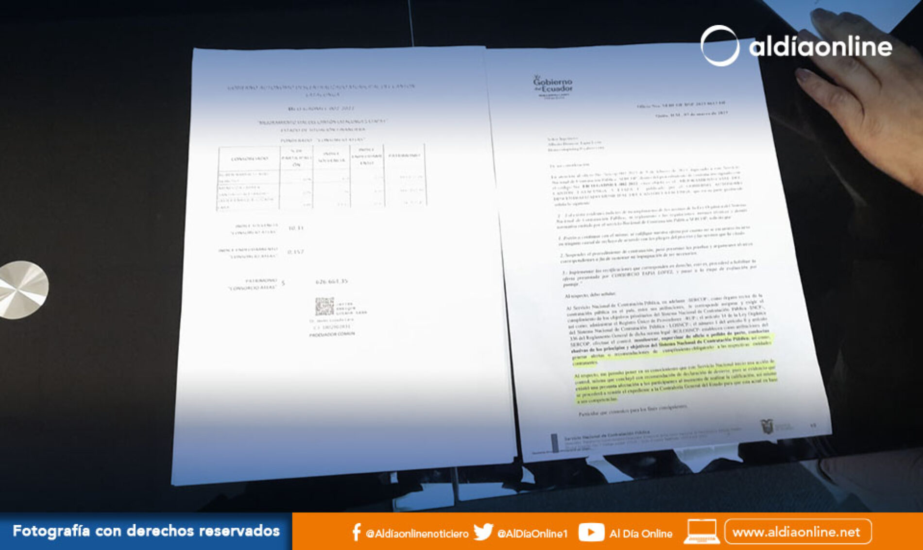 HOMERO TAPIA PRESENTÓ DENUNCIA DE POSIBLE CORRUPCIÓN EN MANTENIMIENTO VIAL  EN LATACUNGA. (VIDEO)