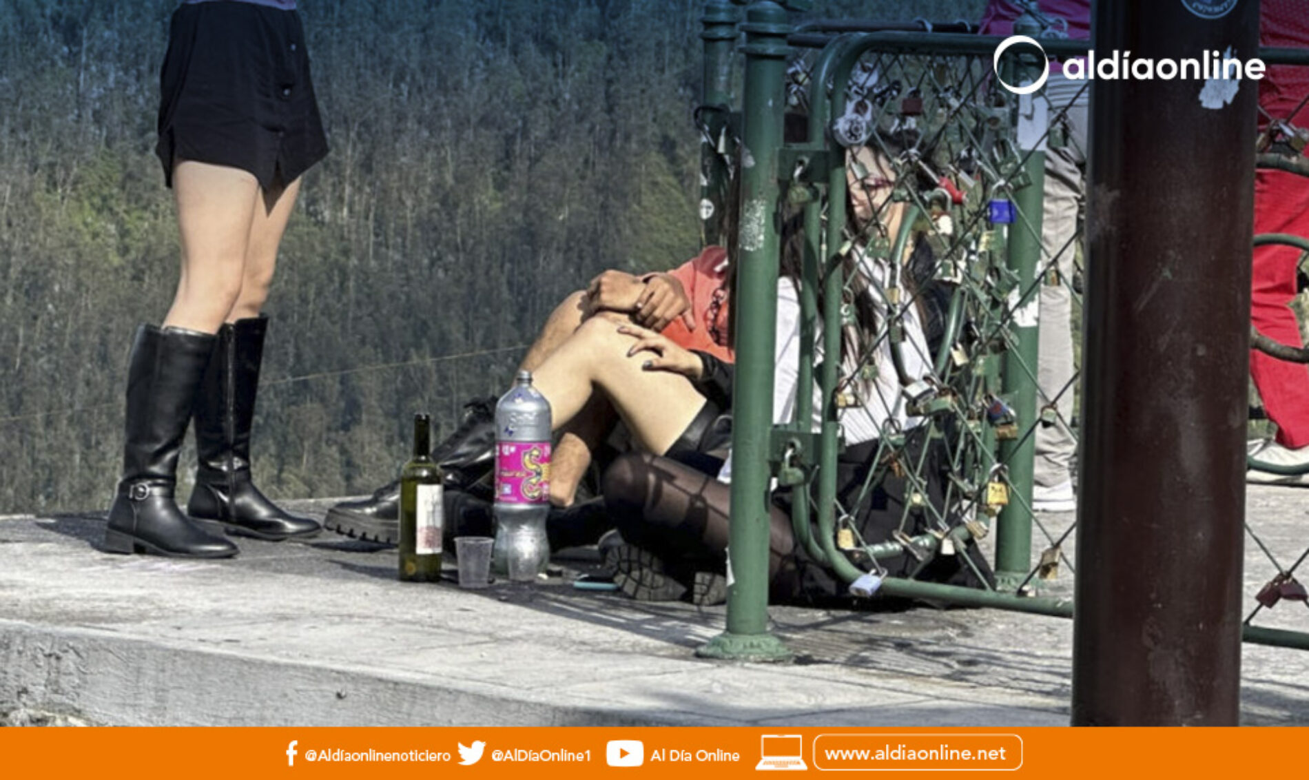 EN GUÁPULO (QUITO), LOS MIRADORES PASARON A SER CANTINAS AL AIRE LIBRE