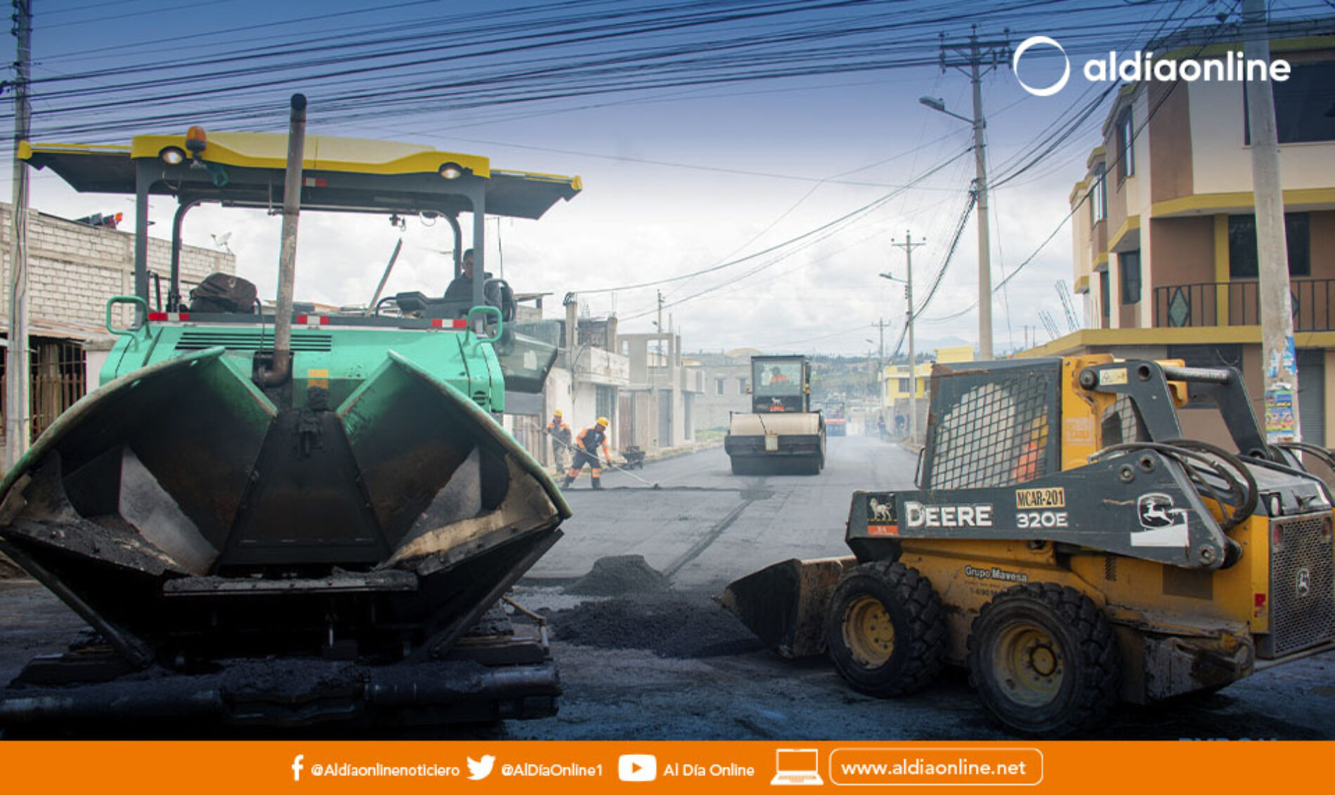 MANTENIMIENTO VIAL EN LATACUNGA AVANZA A BUEN RITMO SEGÚN ALCALDE, EN MAYO SE ENTREGARÁN DOS VÍAS. (VIDEO)