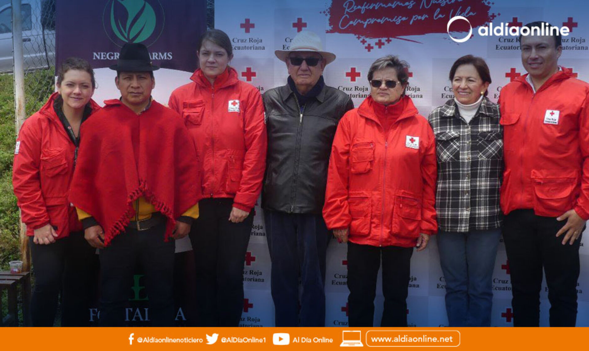 CRUZ ROJA ECUATORIANA  DE COTOPAXI FIRMÓ CONVENIO CON LA EMPRESA PRIVADA NEGRETE FARMS Y LA COMUNIDAD DE YANAHURCO DE JUIGUA