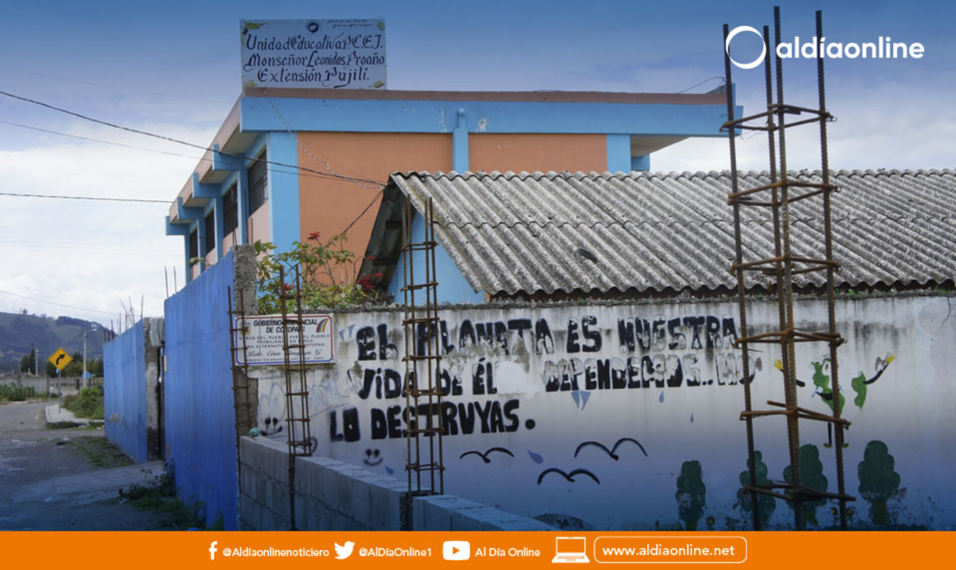 TRABAJOS DE CERRAMIENTO DE UNIDAD EDUCATIVA MONSEÑOR LEONIDAS PROAÑO EN PUJILÍ TIENE UN 40% DE AVANCE