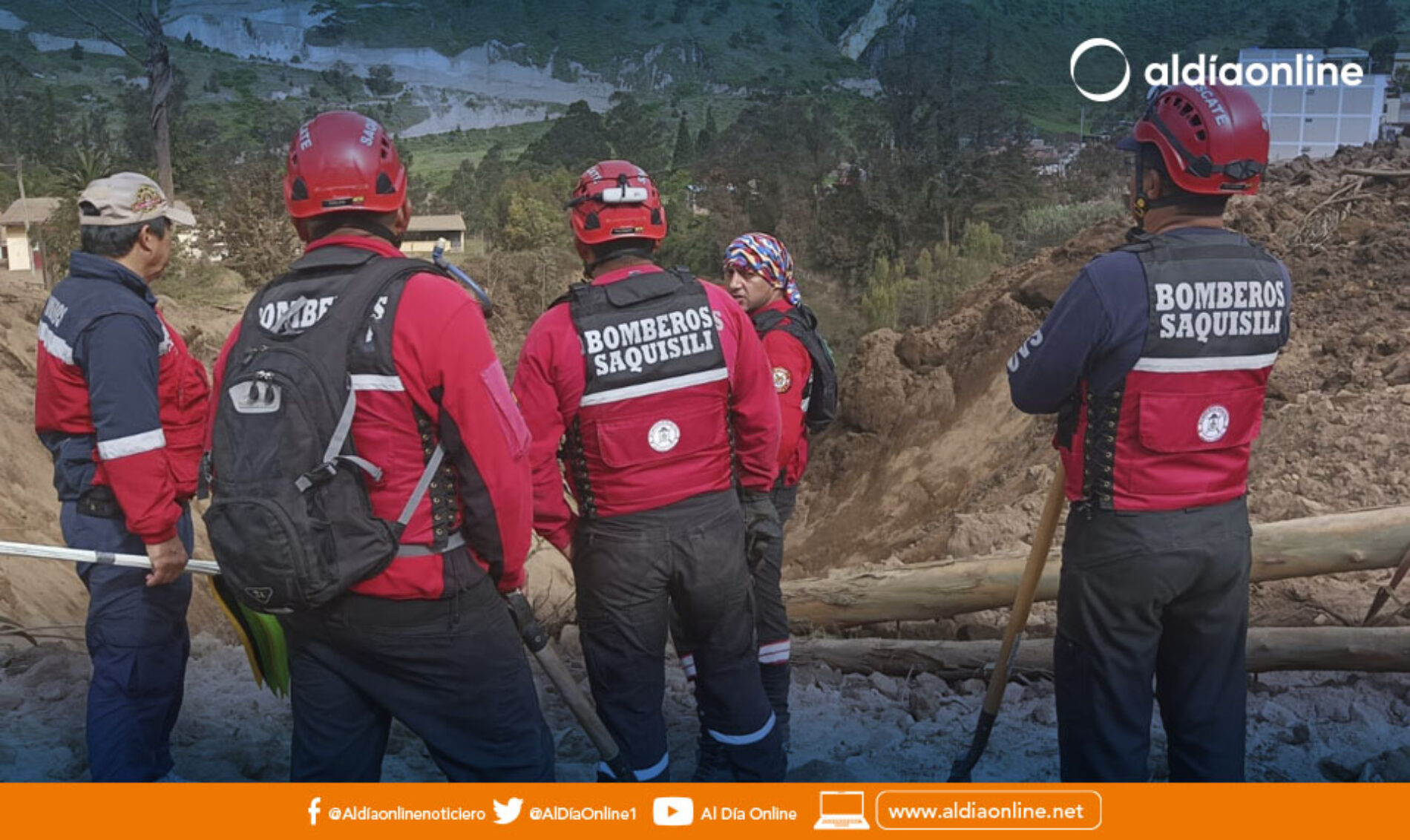 BOMBEROS DE SAQUISILÍ ESTUVIERON PRESENTES EN AYUDA DE DAMINIFICADOS EN ALAUSÍ (VIDEO)