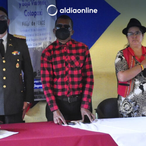 ASOCIACIÓN DE NO VIDENTES Y BAJA VISIÓN DE COTOPAXI (ANOVIC), REALIZÓ LA POSESIÓN DE SU DIRECTORIO (VIDEO)