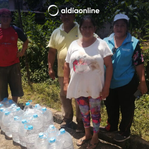MIES ENTREGA AGUA EMBOTELLADA EN EL CANTÓN LA MANÁ A FAMILIAS AFECTADAS POR LA TEMPORADA INVERNAL