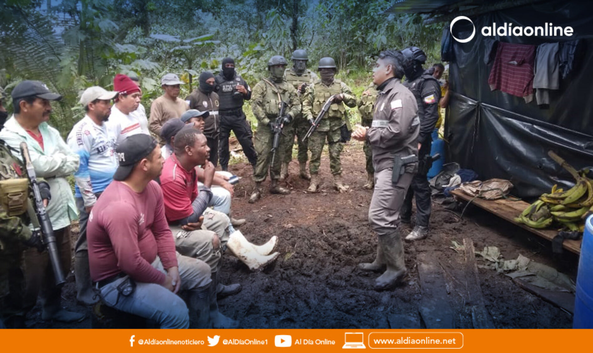 OPERACIÓN MILITAR CONTRA LA MINERÍA ILEGAL EN EL SECTOR DE SARAPULLOALTO