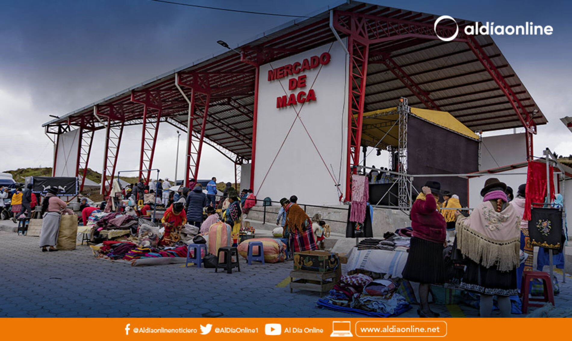 MUNICIPIO DE LATACUNGA CONSTRUYE MERCADO INTERCULTURAL DE MACA PARA COMERCIANTES Y PRODUCTORES