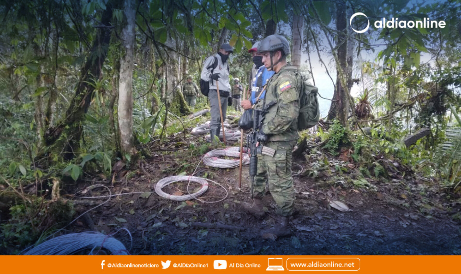 OPERACIÓN MILITAR CONTRA LA MINERÍA ILEGAL EN EL SECTOR DE SARAPULLOALTO
