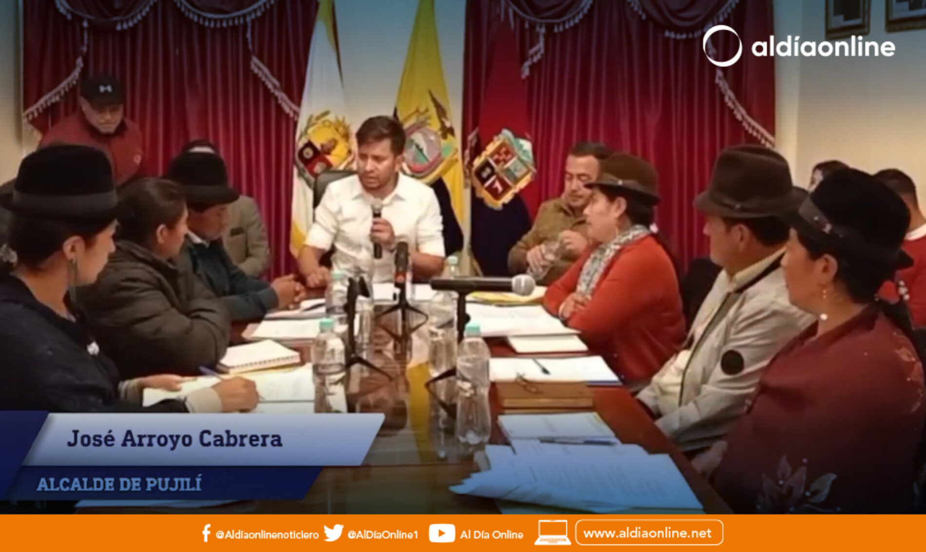 SESIÓN ORDINARIA EN PUJILÍ A LAS 16H00 Y SE TRANSMITE EN VIVO, POR FACEBOOK (VIDEO)