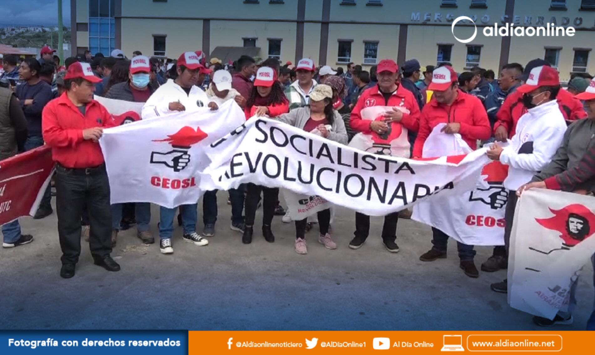 PARTIDO SOCIALISTA ECUATORIANO EN COTOPAXI PARTICIPÓ EN  MARCHA DE 1 DE MAYO (VIDEO)