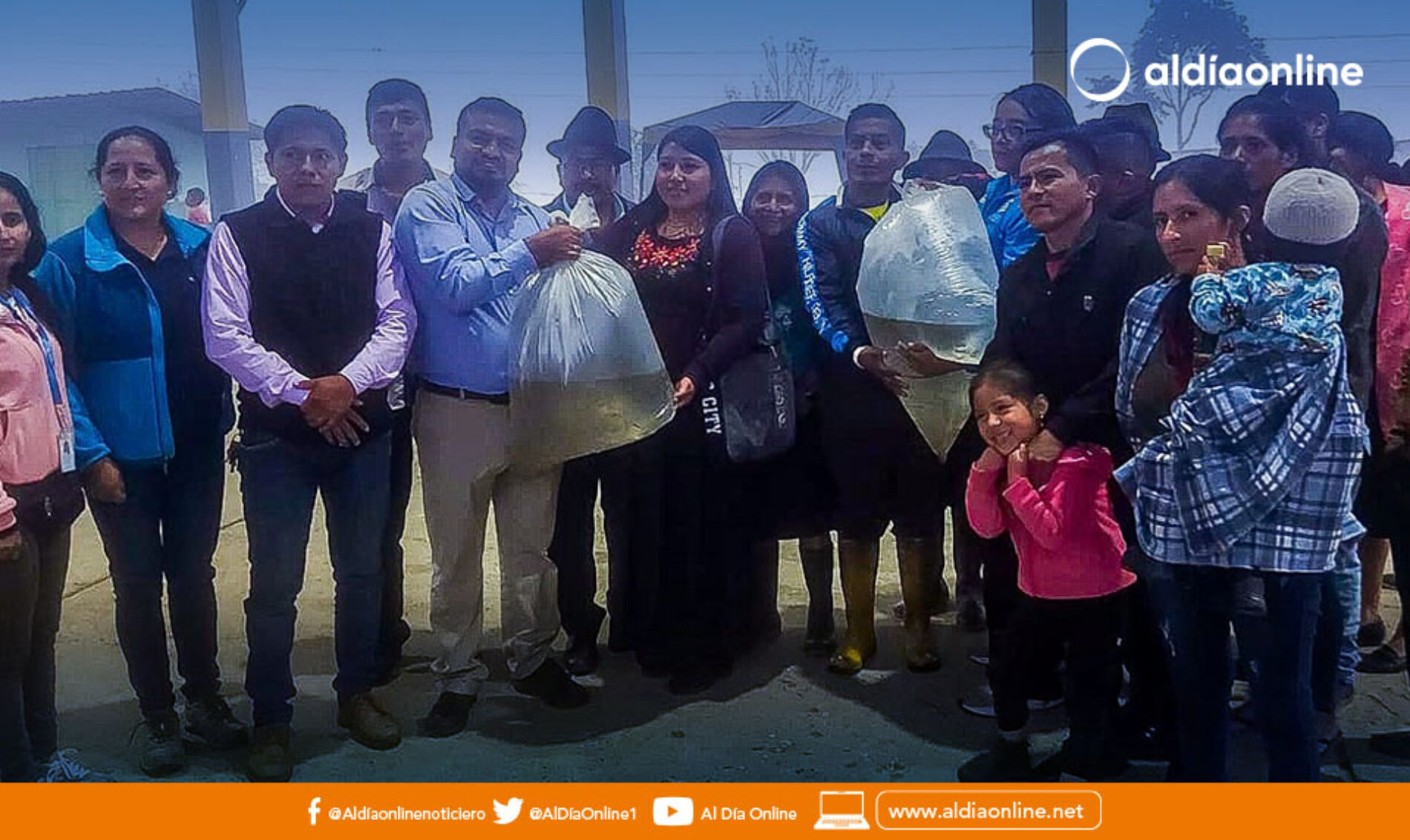 MIPRO Y MAG ENTREGAN 150 MIL ALEVINES DE TRUCHA EN PANGUA