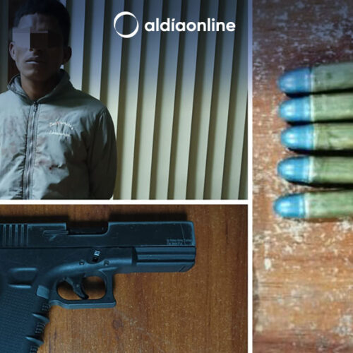 POLICÍA NACIONAL APREHENDIÓ A UN  CIUDADANO POR EL PRESUNTO DELITO DE TENENCIA Y PORTE DE ARMAS EN LATACUNGA