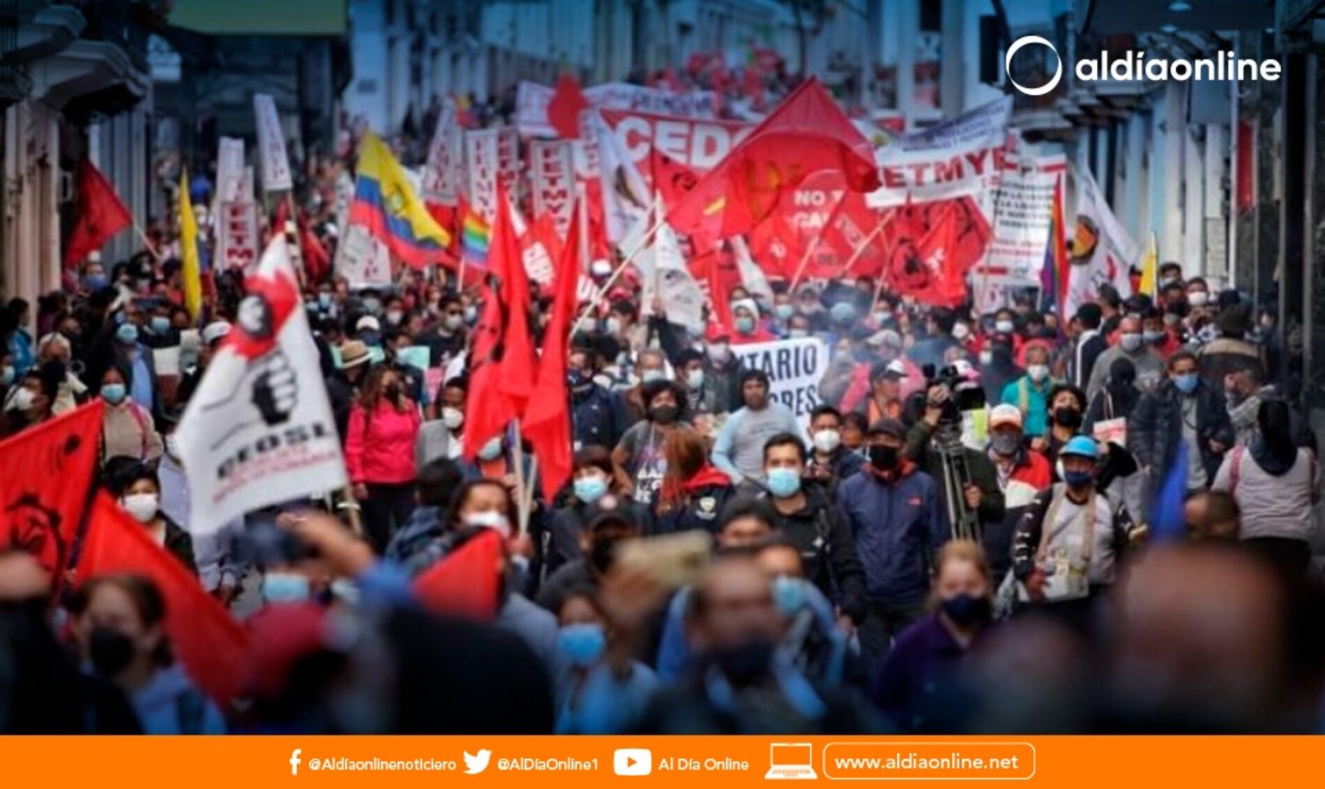 GREMIO DE TRABAJADORES SE MANTIENEN FIRMEN EN SU APOYO A LA CENSURA AL PRESIDENTE DE LA REPÚBLICA. (VIDEO)