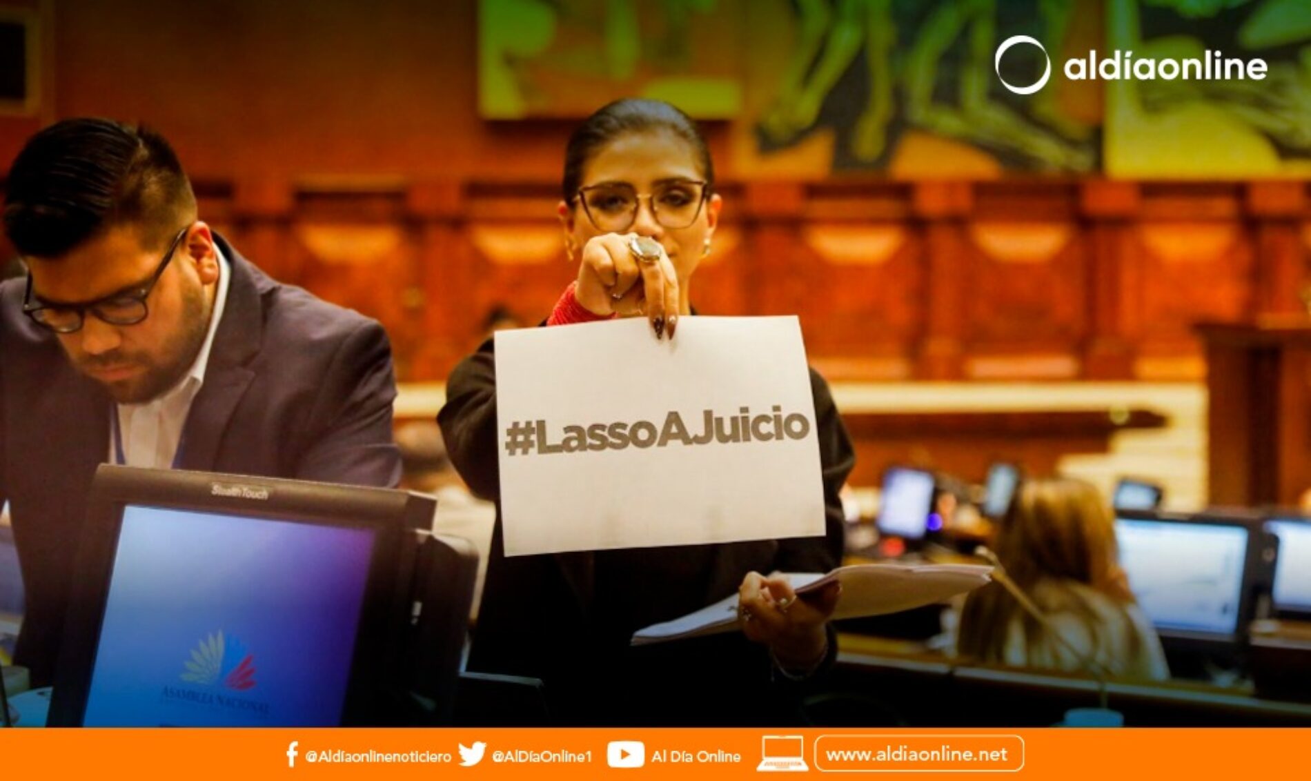 GREMIO DE TRABAJADORES SE MANTIENEN FIRMEN EN SU APOYO A LA CENSURA AL PRESIDENTE DE LA REPÚBLICA. (VIDEO)