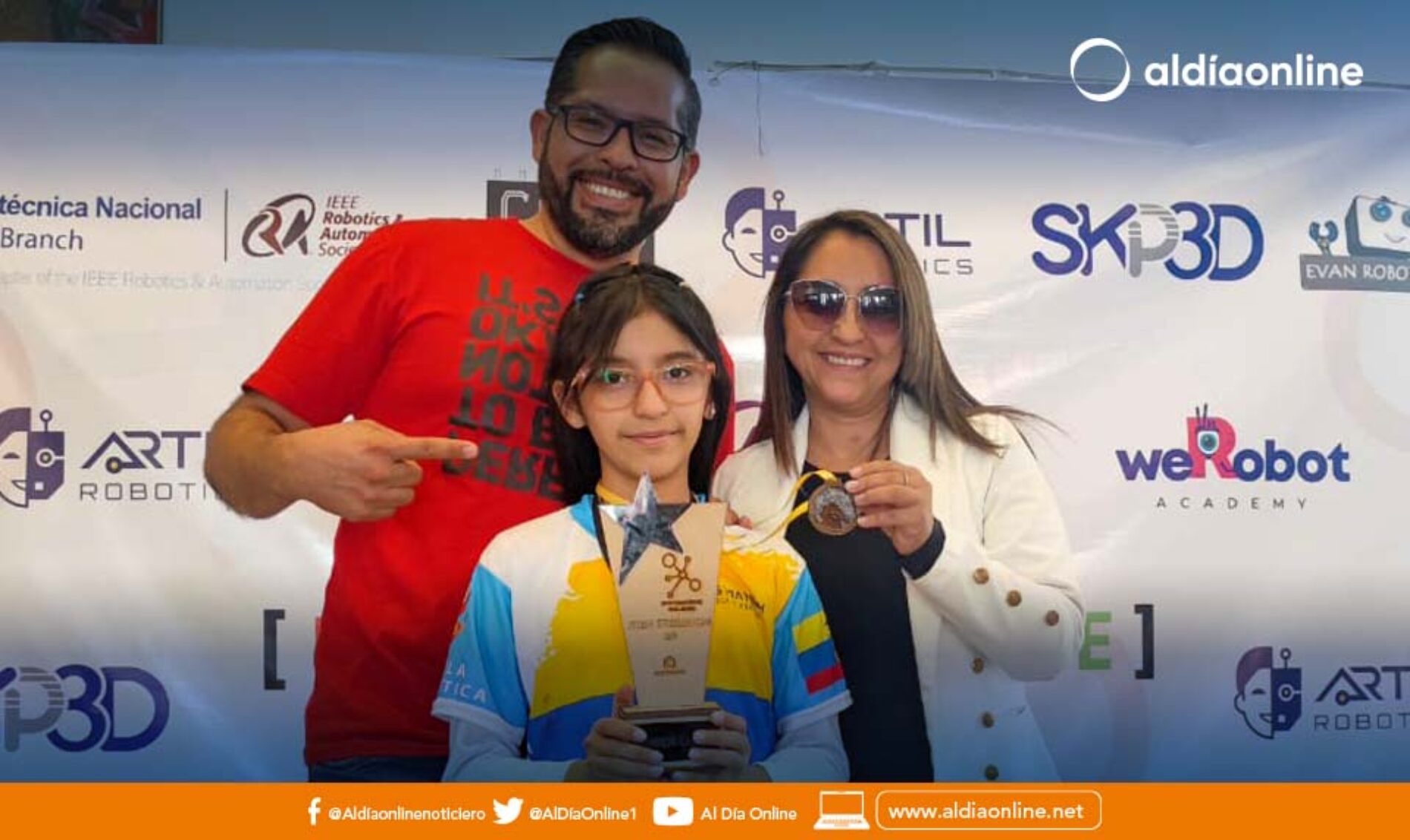 SOFÍA PEÑAFIEL TENORIO ALCANZÓ EL PRIMER LUGAR DEL CONCURSO DE ROBÓTICA ROBOT & SCIENCE CHALLENGER
