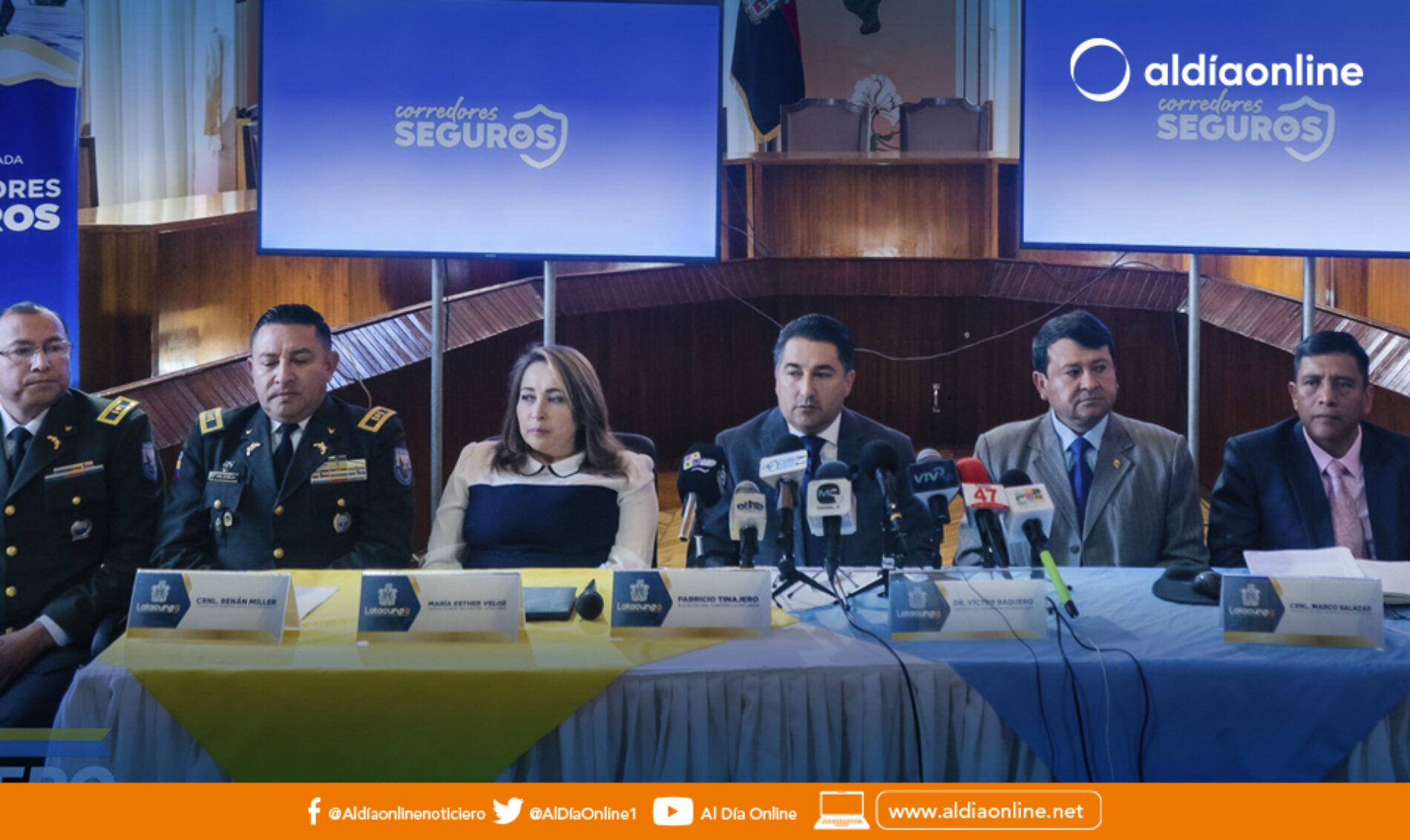 MUNICIPIO DE LATACUNGA PRESENTÓ   EL PROYECTO “CORREDORES SEGUROS” EN EL SECTOR URBANO DE LA CIUDAD